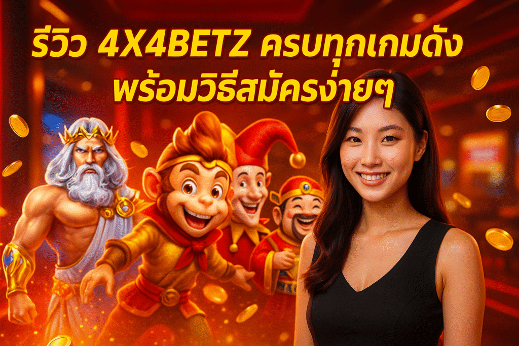รีวิว 4X4BETZ ครบทุกเกมดัง พร้อมวิธีสมัครง่ายๆ