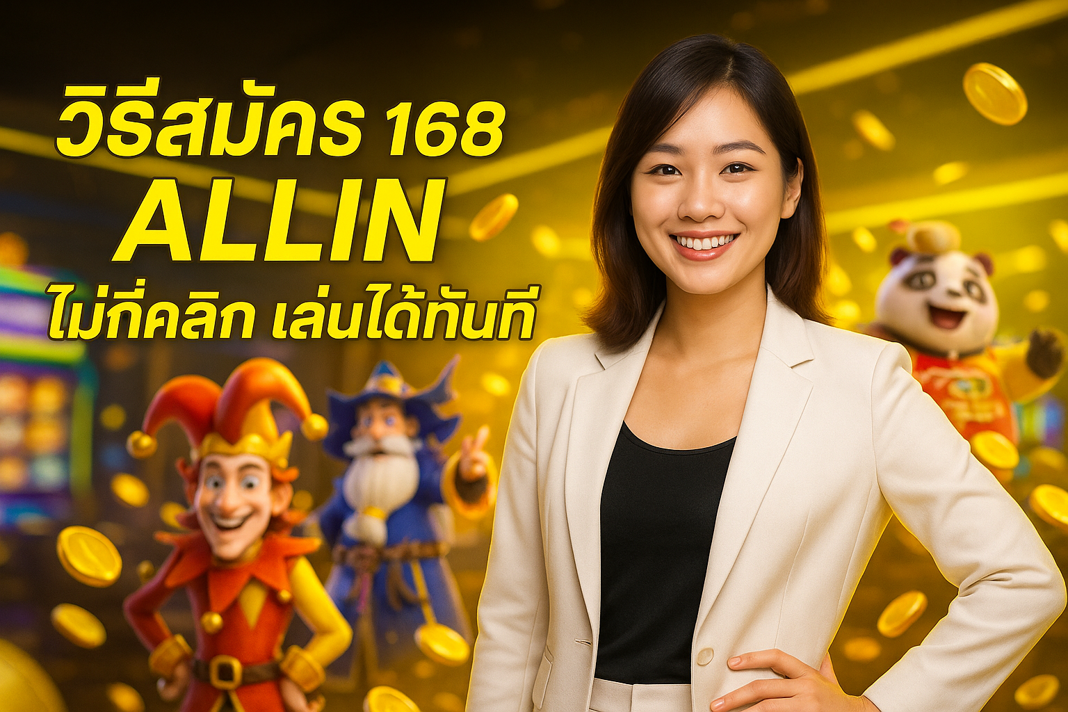 วิธีสมัคร 168ALLIN ไม่กี่คลิก เล่นได้ทันที